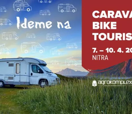 Caravan,bike, tourist